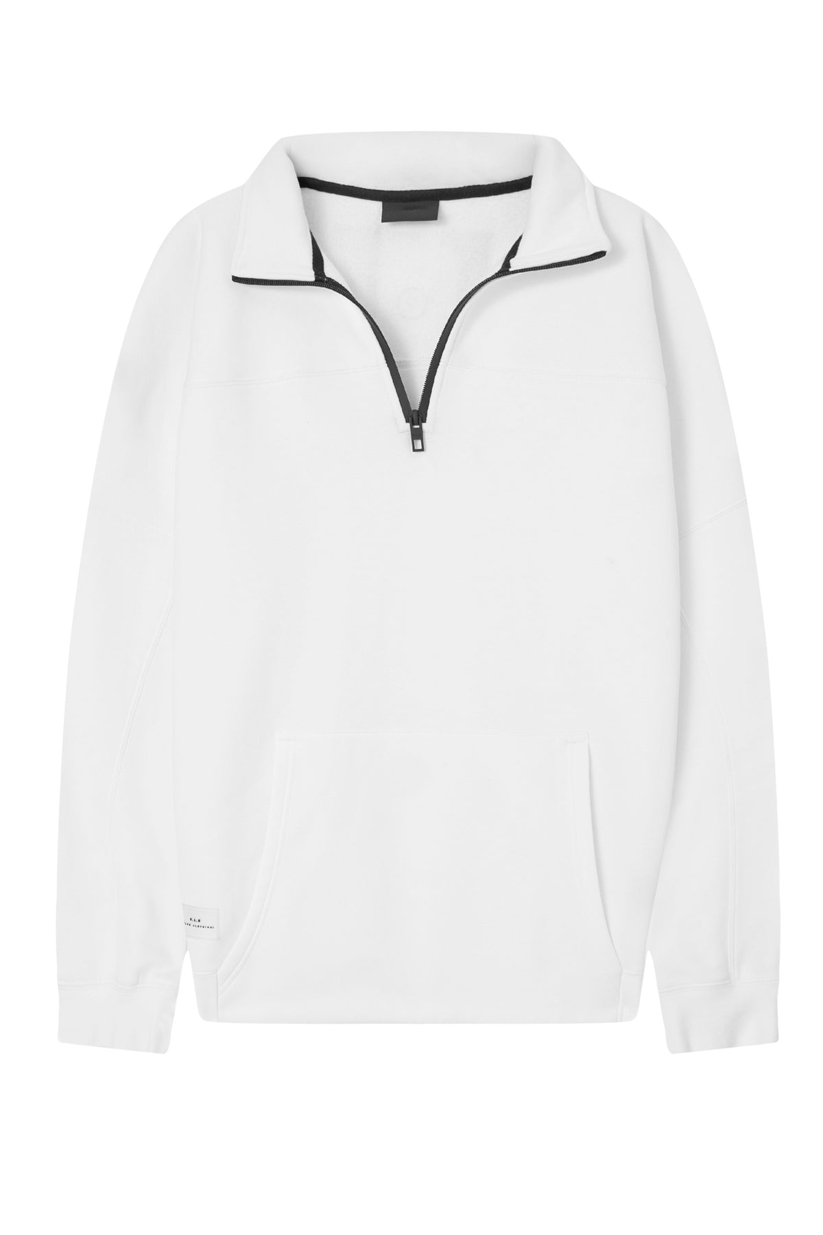 La Forbie Áo sweatshirt nam vải nỉ khóa kéo 1/4, túi kangaroo