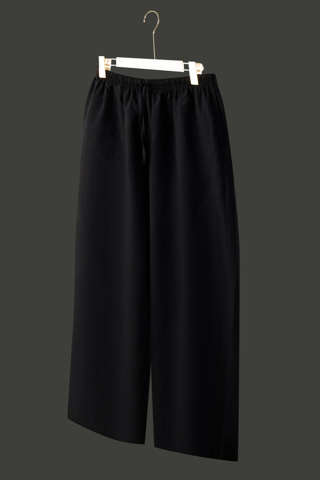 La Forbie Women's Linen Viscose Wide Leg Drawstring Pants