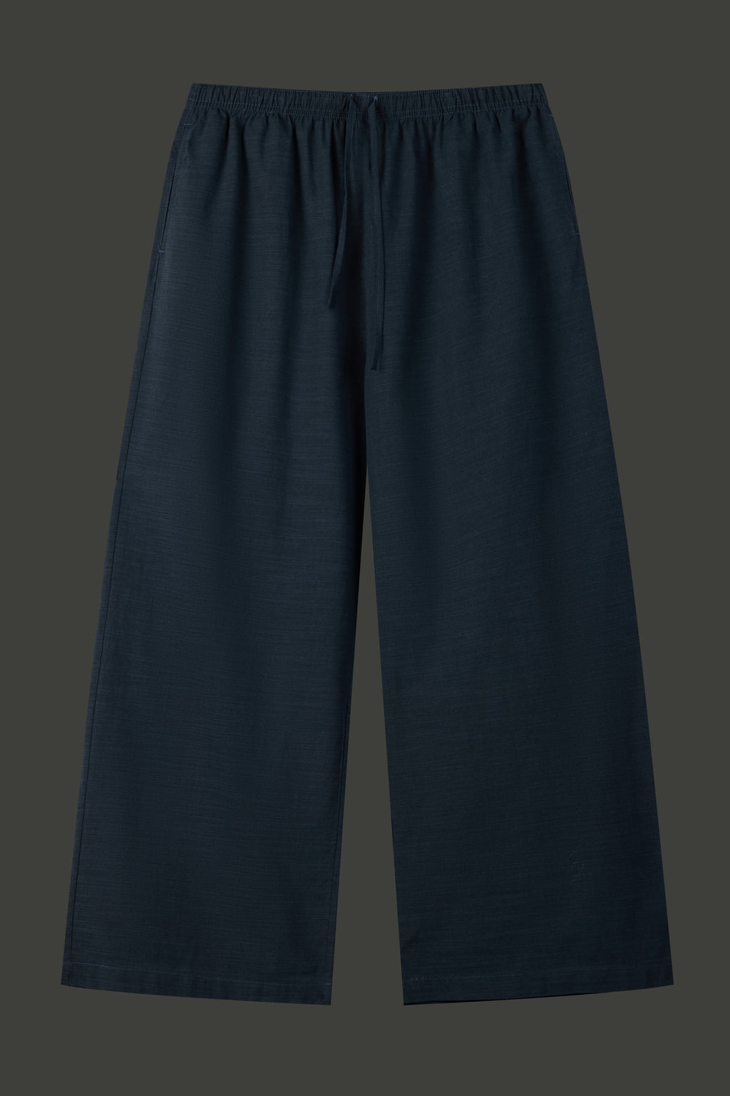 La Forbie Women's Linen Viscose Wide Leg Drawstring Pants