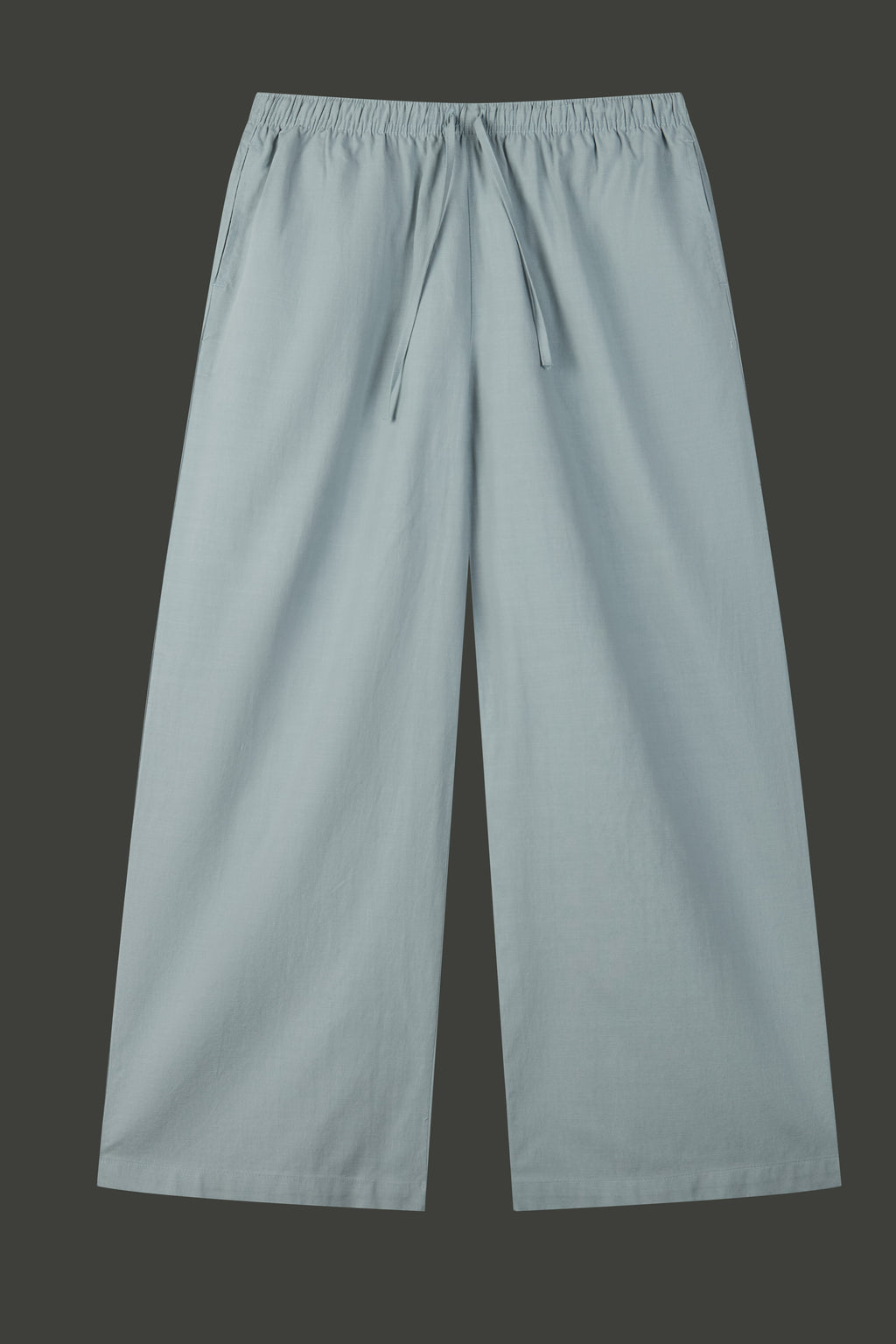 La Forbie Women's Linen Viscose Wide Leg Drawstring Pants