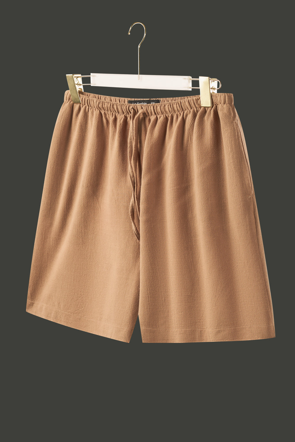La Forbie Women's Linen Blend Relaxed Drawstring Shorts