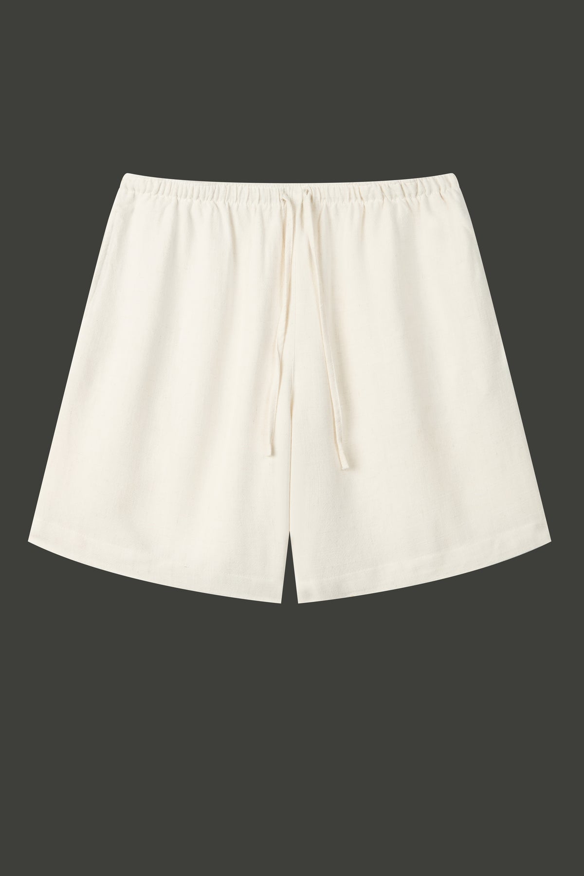La Forbie Women's Linen Blend Relaxed Drawstring Shorts
