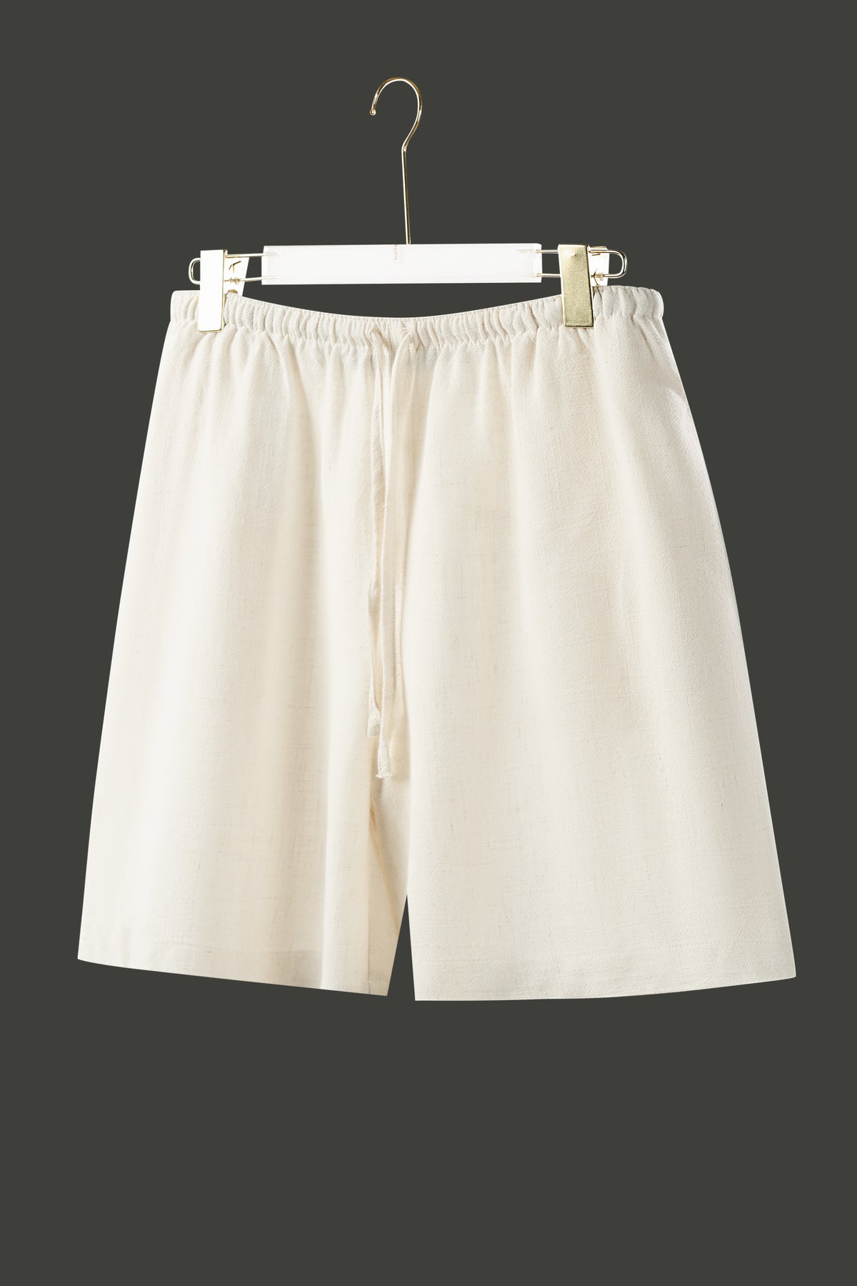 La Forbie Women's Linen Blend Relaxed Drawstring Shorts