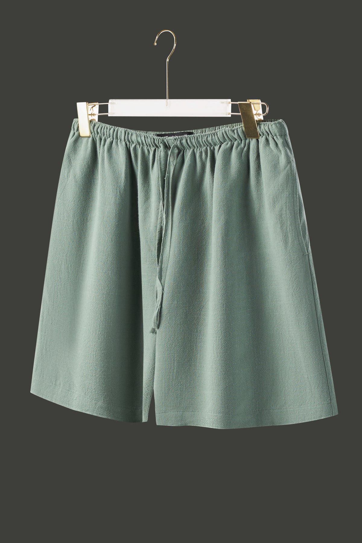 La Forbie Women's Linen Blend Relaxed Drawstring Shorts