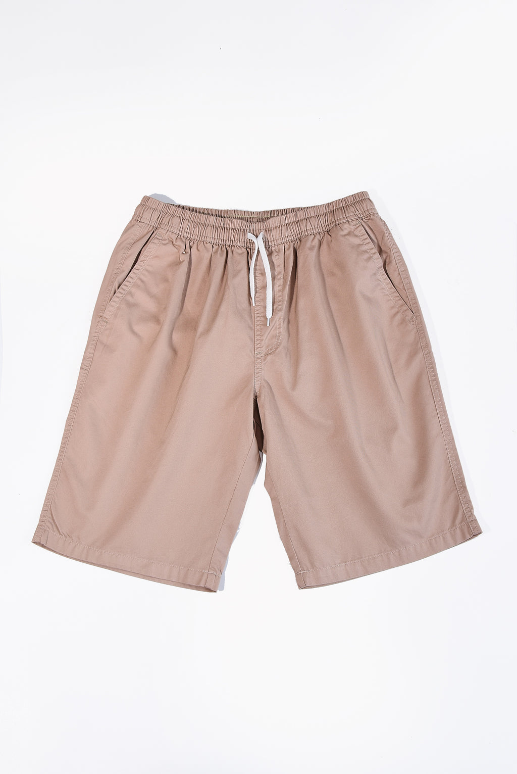 Zennio Quần short nam cotton dệt trơn lưng thun dây rút