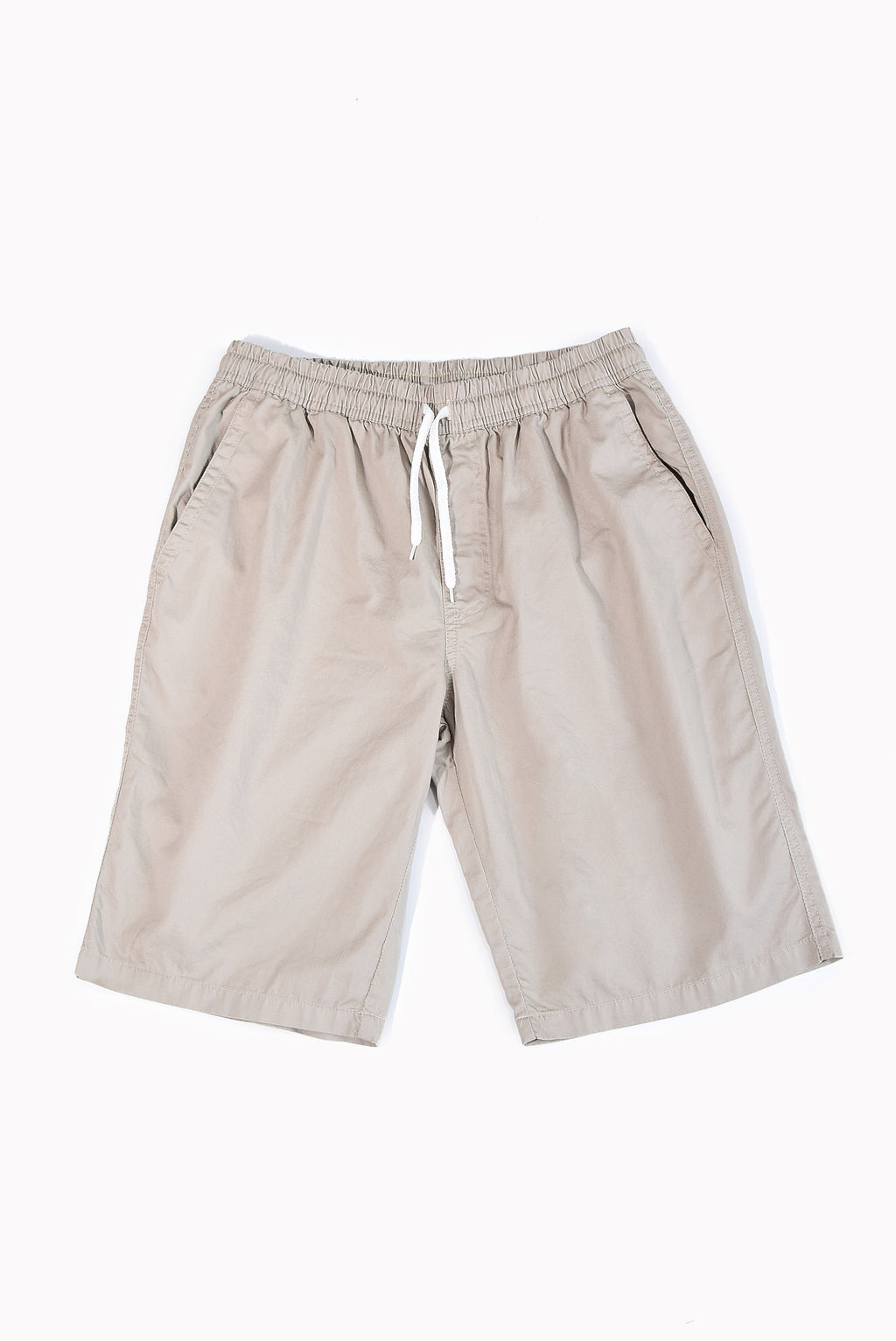 Zennio Quần short nam cotton dệt trơn lưng thun dây rút