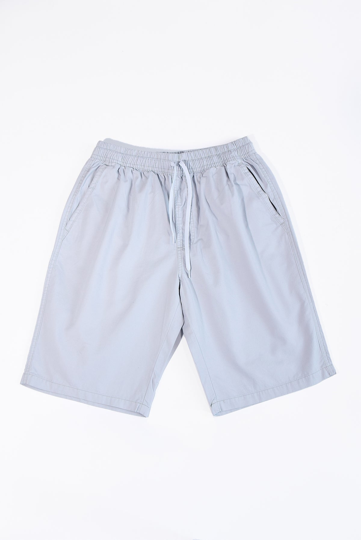 Zennio Quần short nam cotton dệt trơn lưng thun dây rút