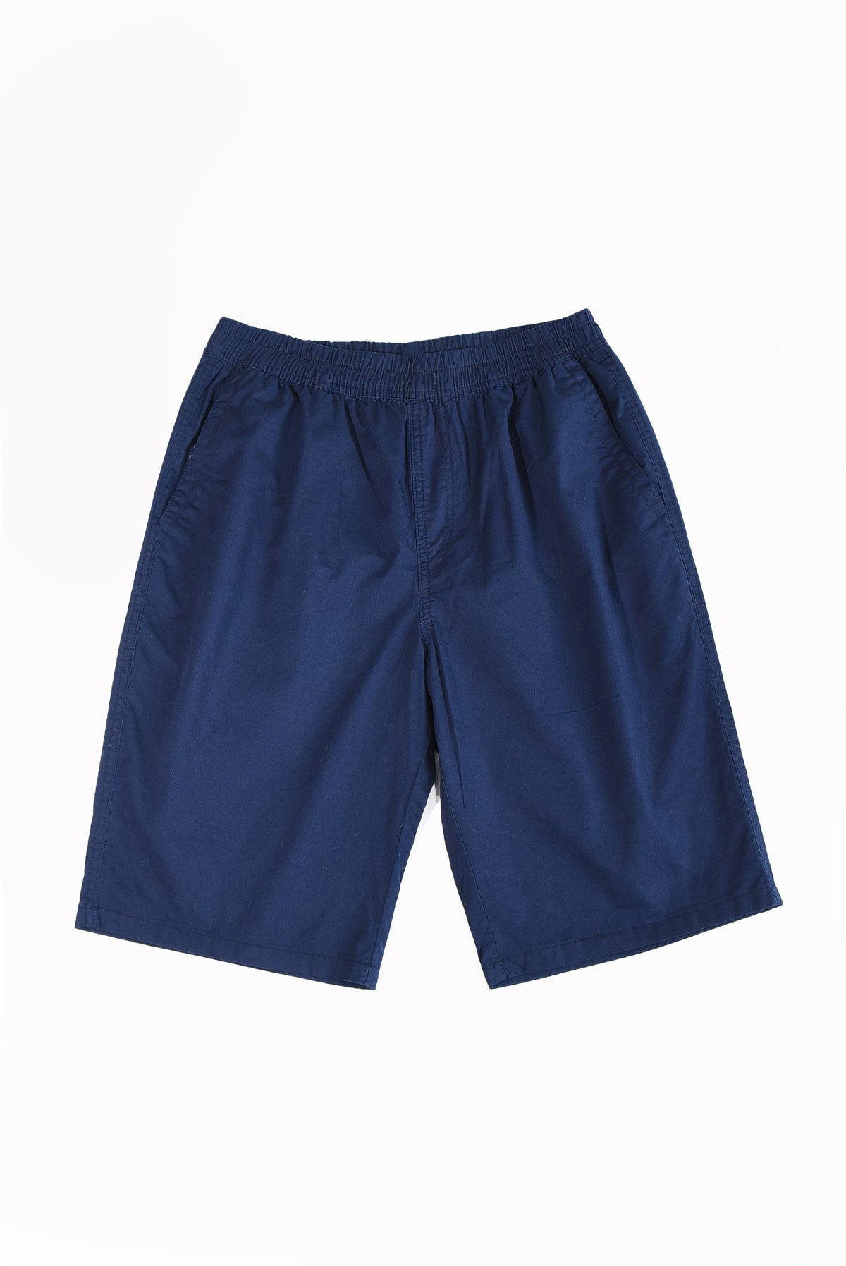 Zennio Quần short nam cotton dệt trơn lưng thun dây rút