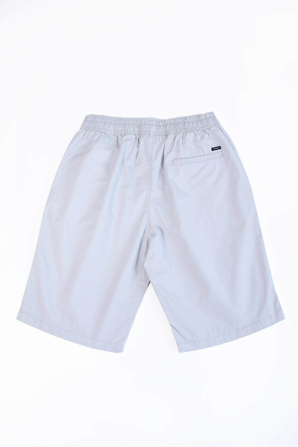 Zennio Quần short nam cotton dệt trơn lưng thun dây rút