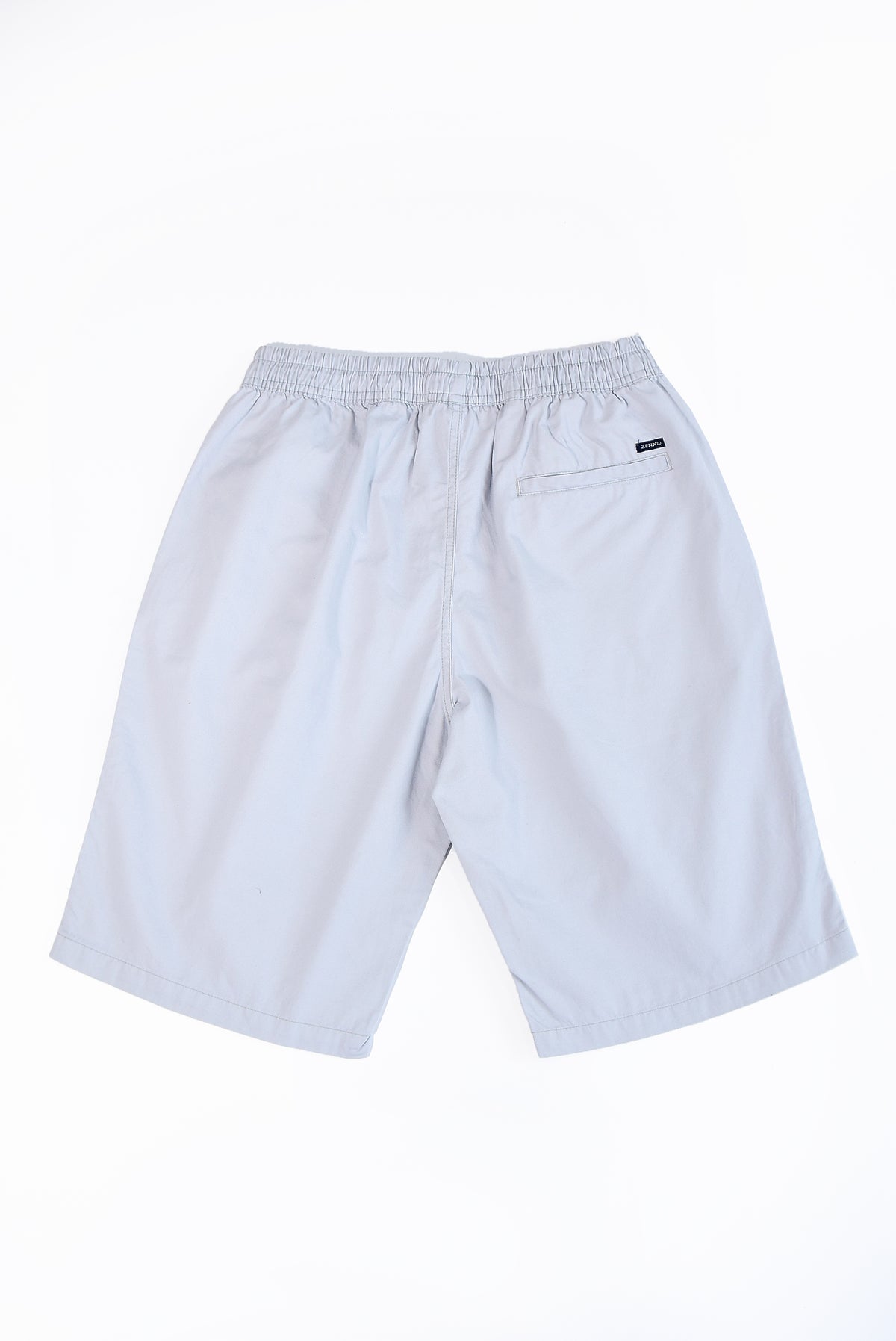 Zennio Quần short nam cotton dệt trơn lưng thun dây rút
