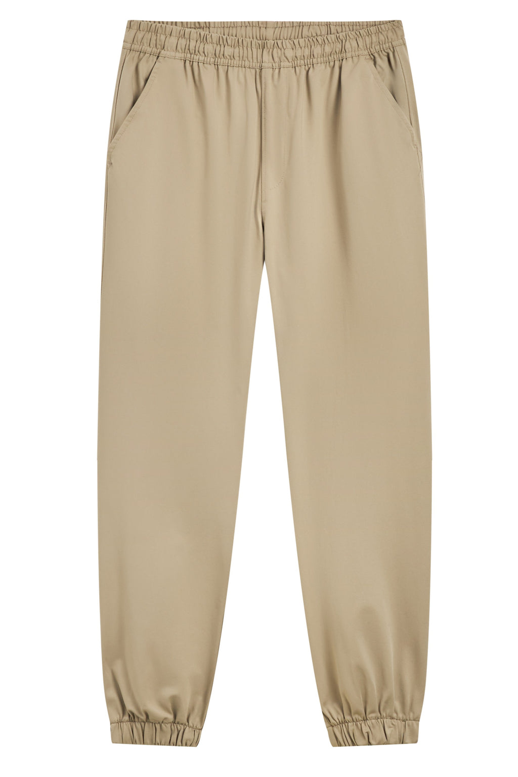 La Forbie polyester jogger pants with elasticated hem and back welt pocket