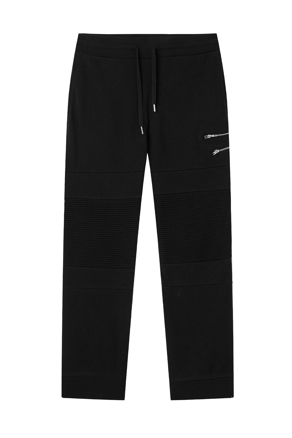 La Forbie Men’s Panelled Jogger Pants with Exposed Zip Detail