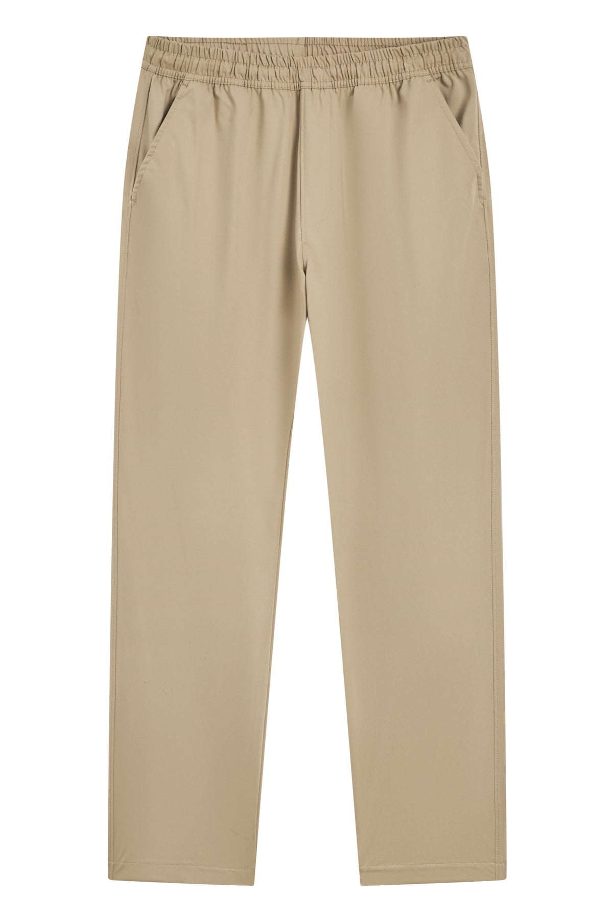 La Forbie straight-leg polyester jogger pants with back zip welt pocket