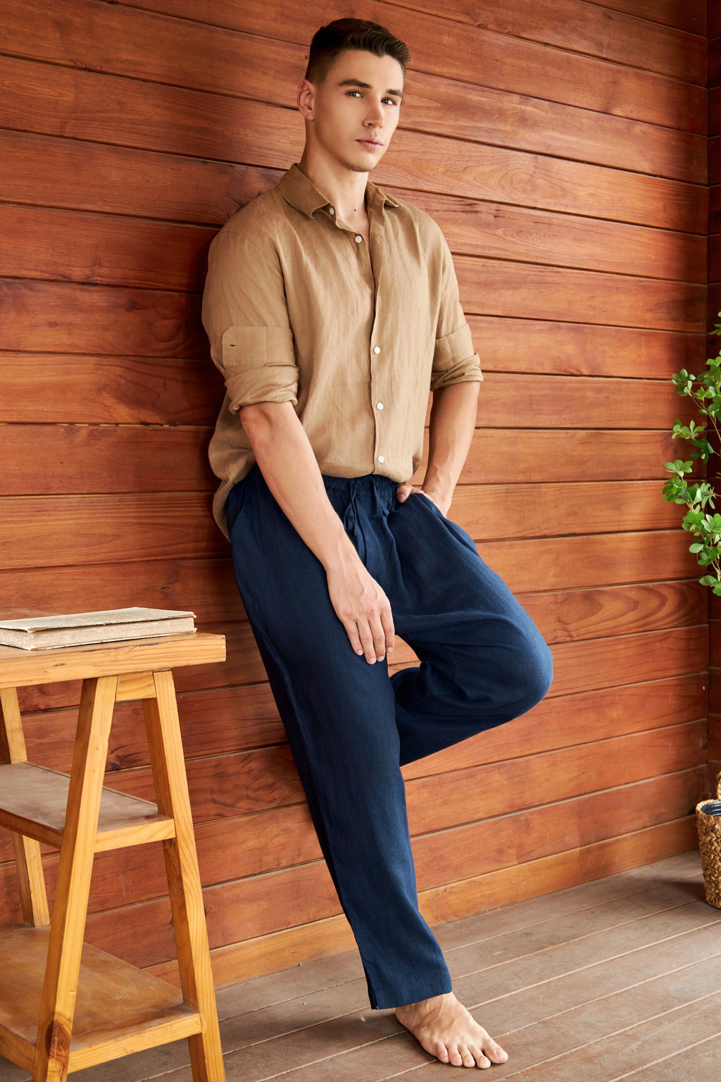 La Forbie Men’s Casual Linen Pants
