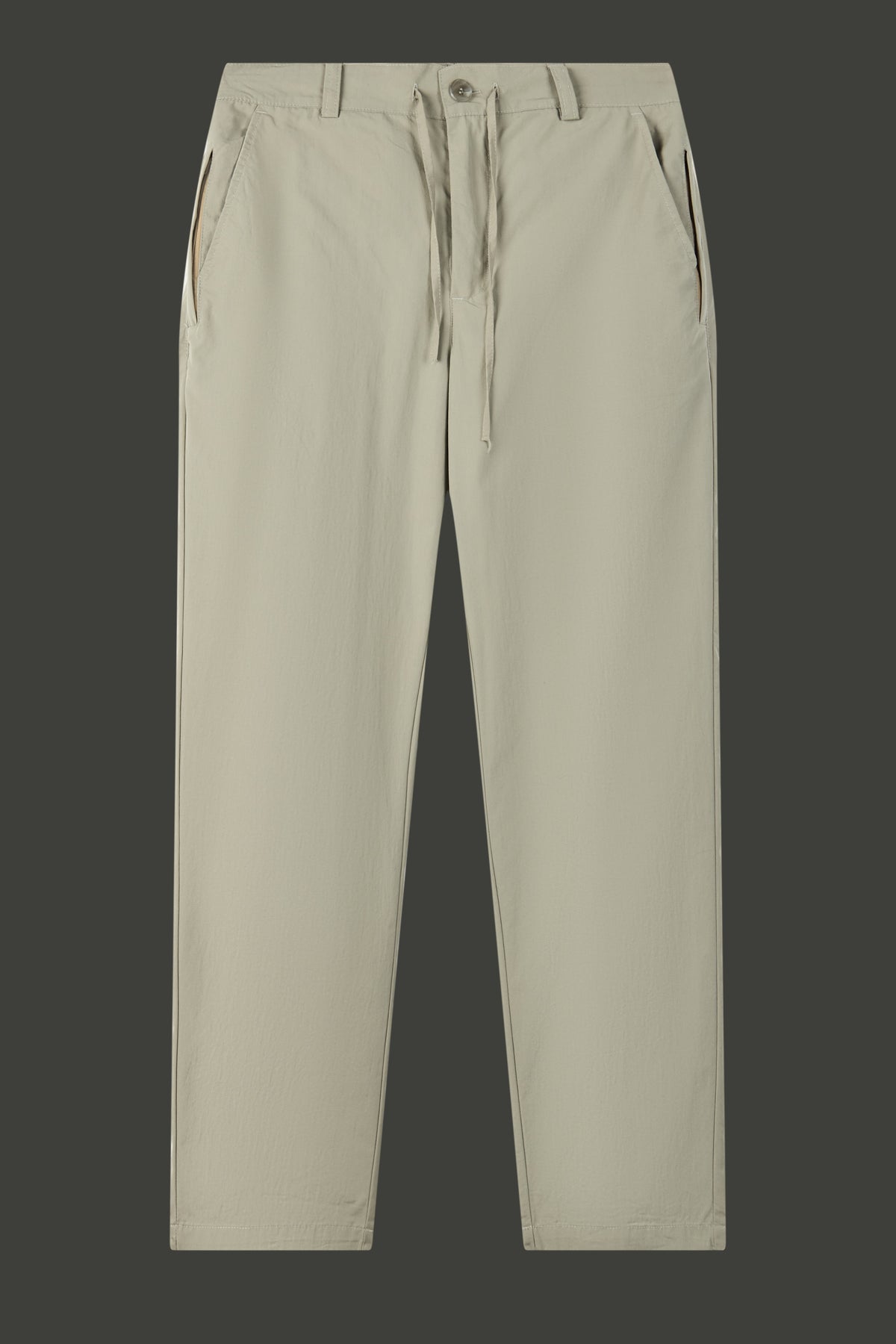 La Forbie Men's Relaxed Belted Elastic Pants with Layered Pockets