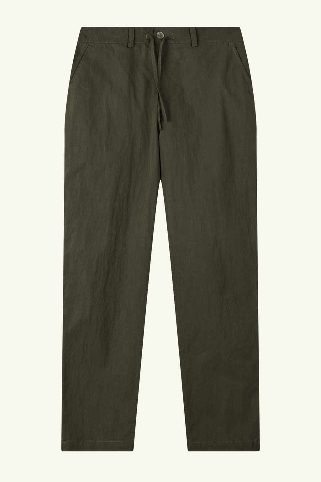 La Forbie Men's Relaxed Belted Elastic Pants with Layered Pockets