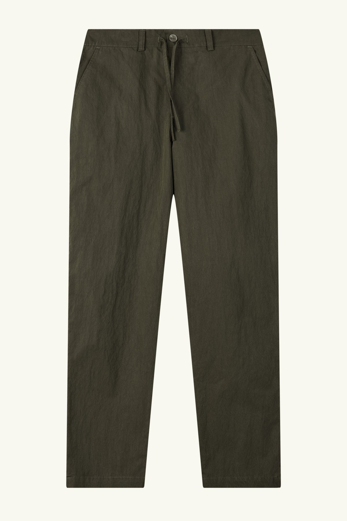 La Forbie Men's Relaxed Belted Elastic Pants with Layered Pockets
