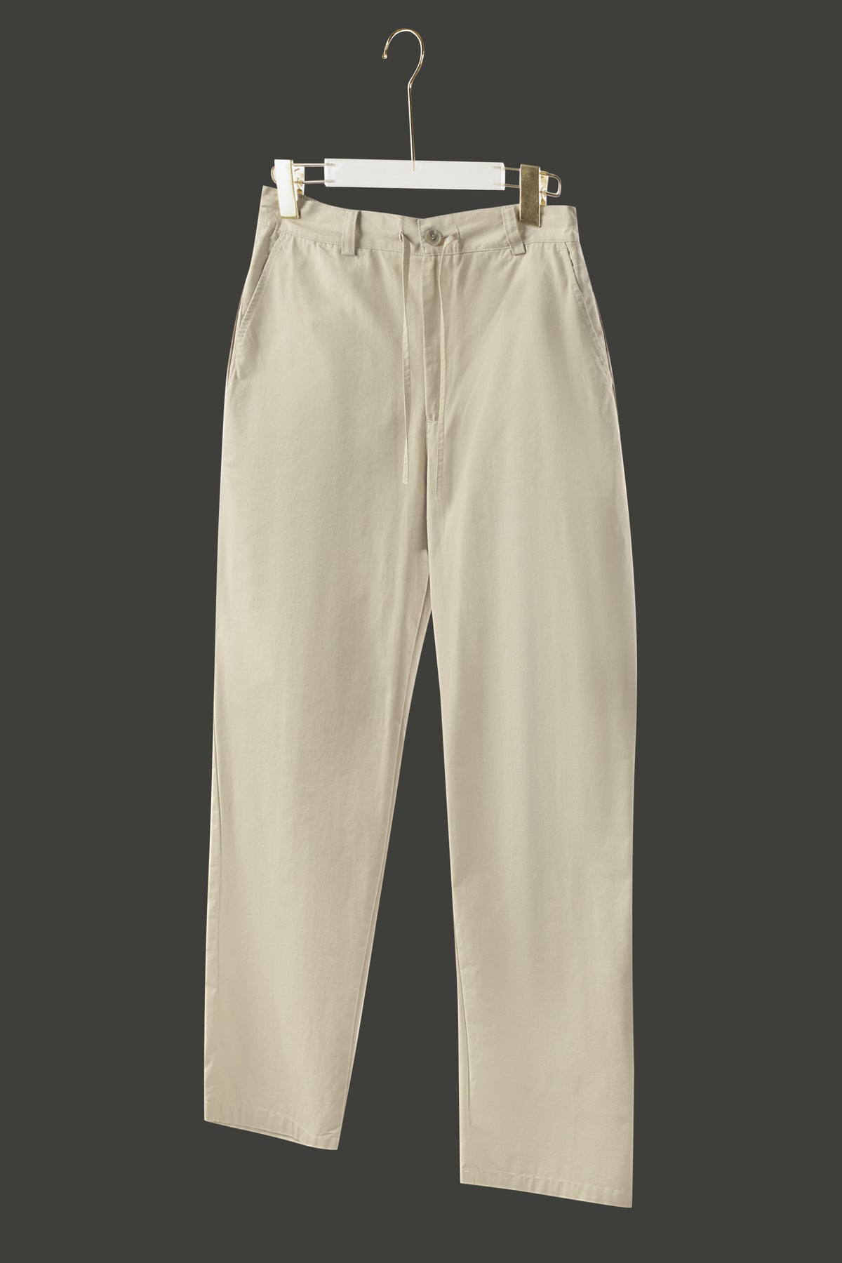 La Forbie Men's Relaxed Belted Elastic Pants with Layered Pockets