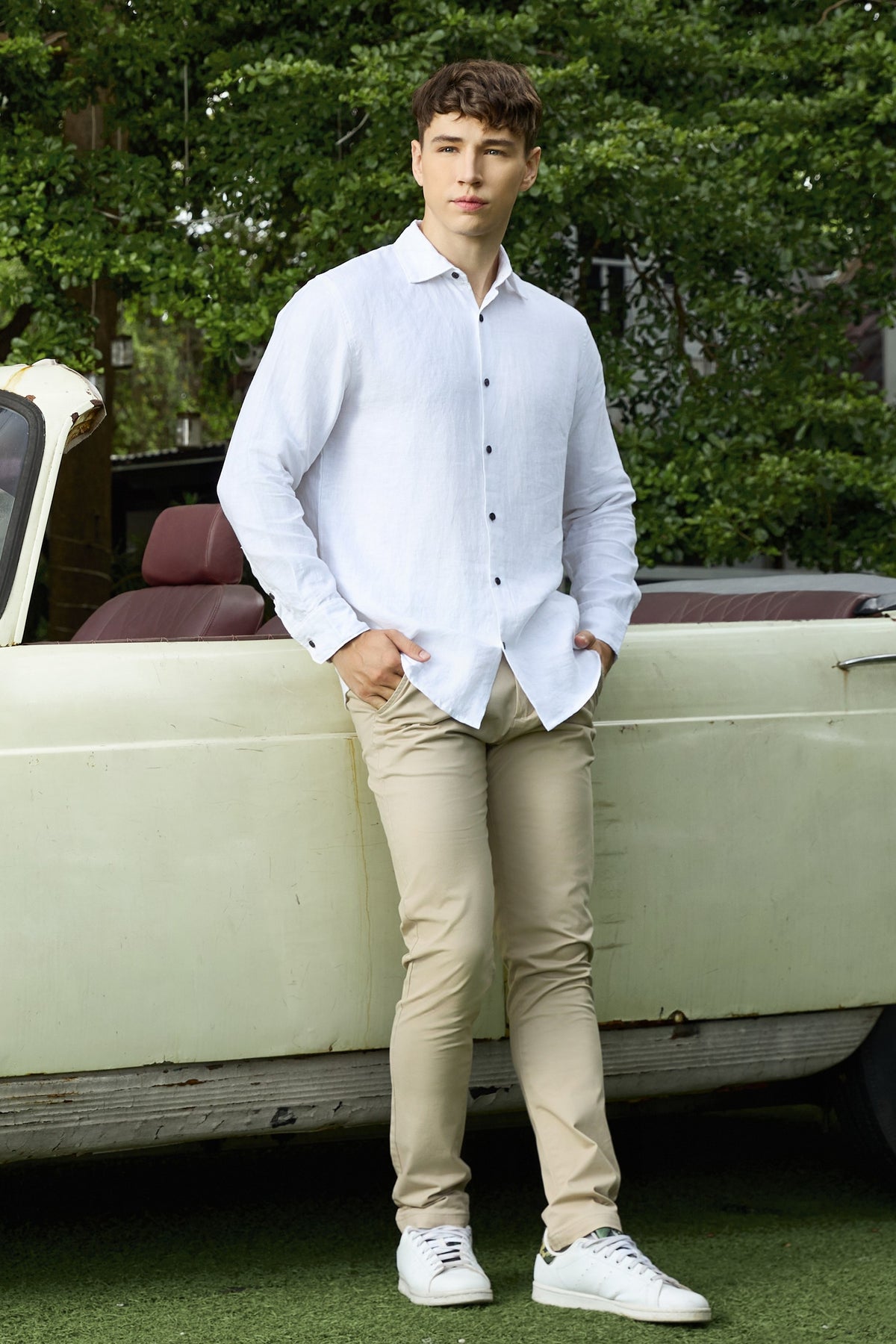 La Forbie Men’s Slim Fit Chino Pants