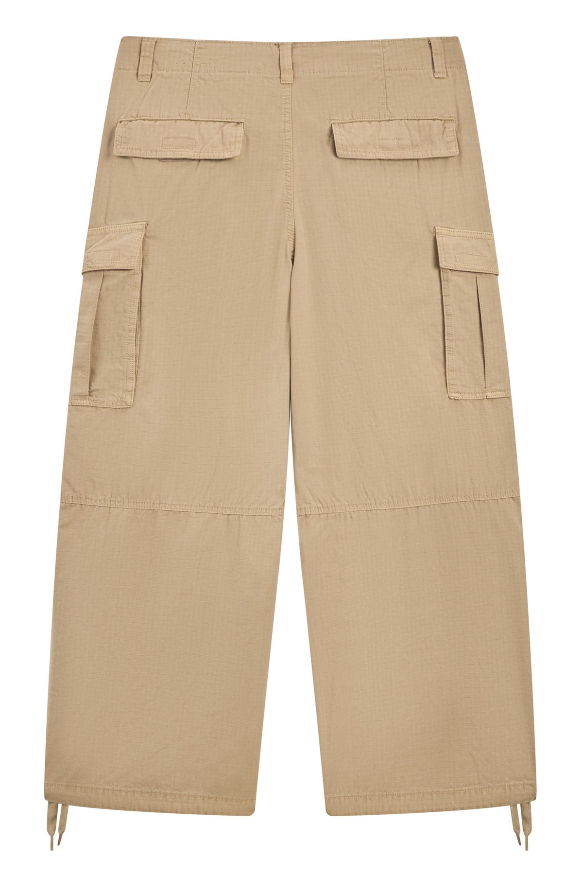 La Forbie wide-leg cargo pants with front flapped slant pockets