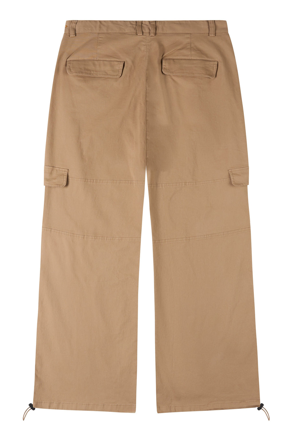 La Forbie Pleated Twill Cargo Pants with Zip Fly & Drawcord Hem