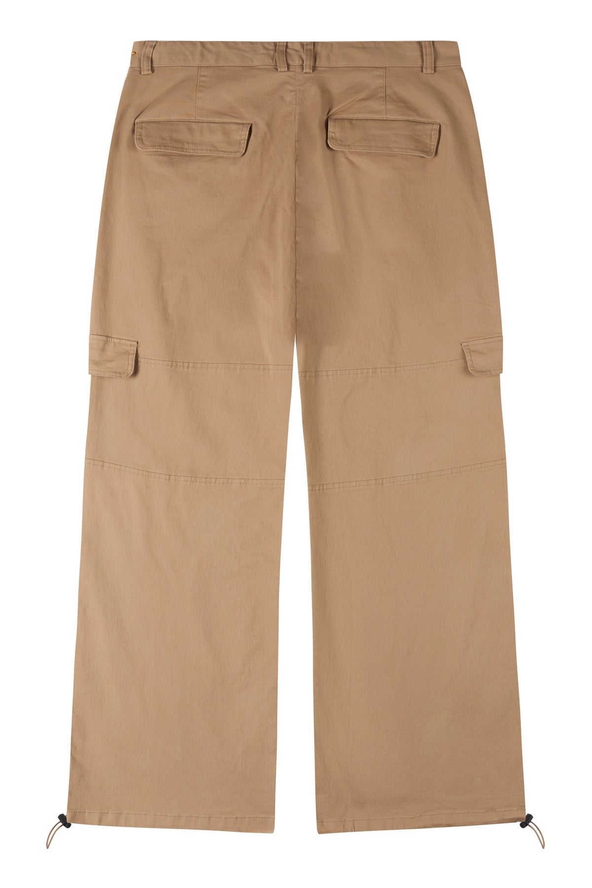 La Forbie Pleated Twill Cargo Pants with Zip Fly & Drawcord Hem