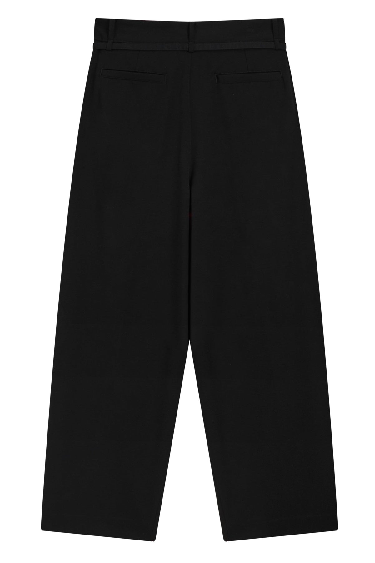 La Forbie wide-leg belted pleated trousers