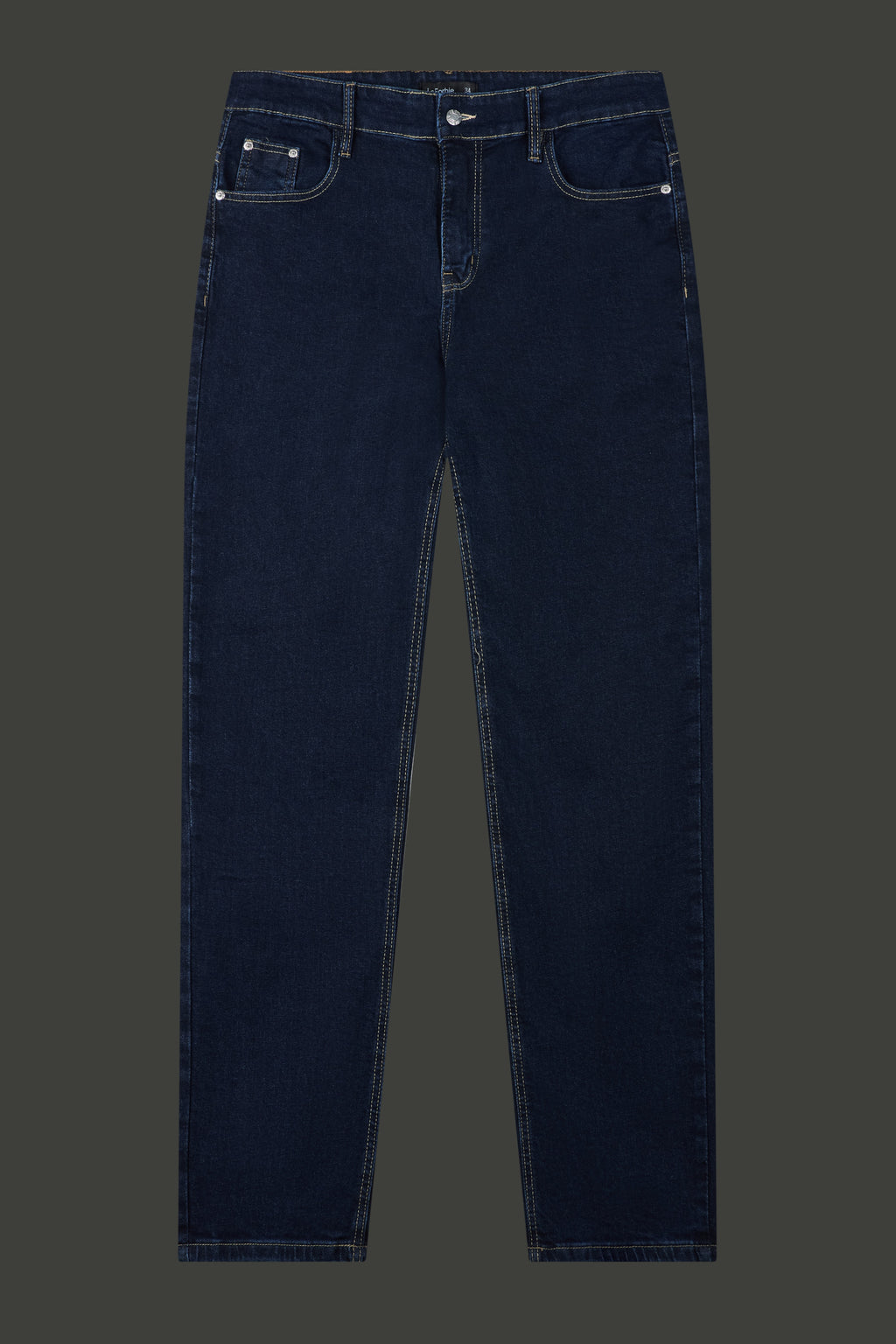 La Forbie Men's Slim Straight Rigid Jeans
