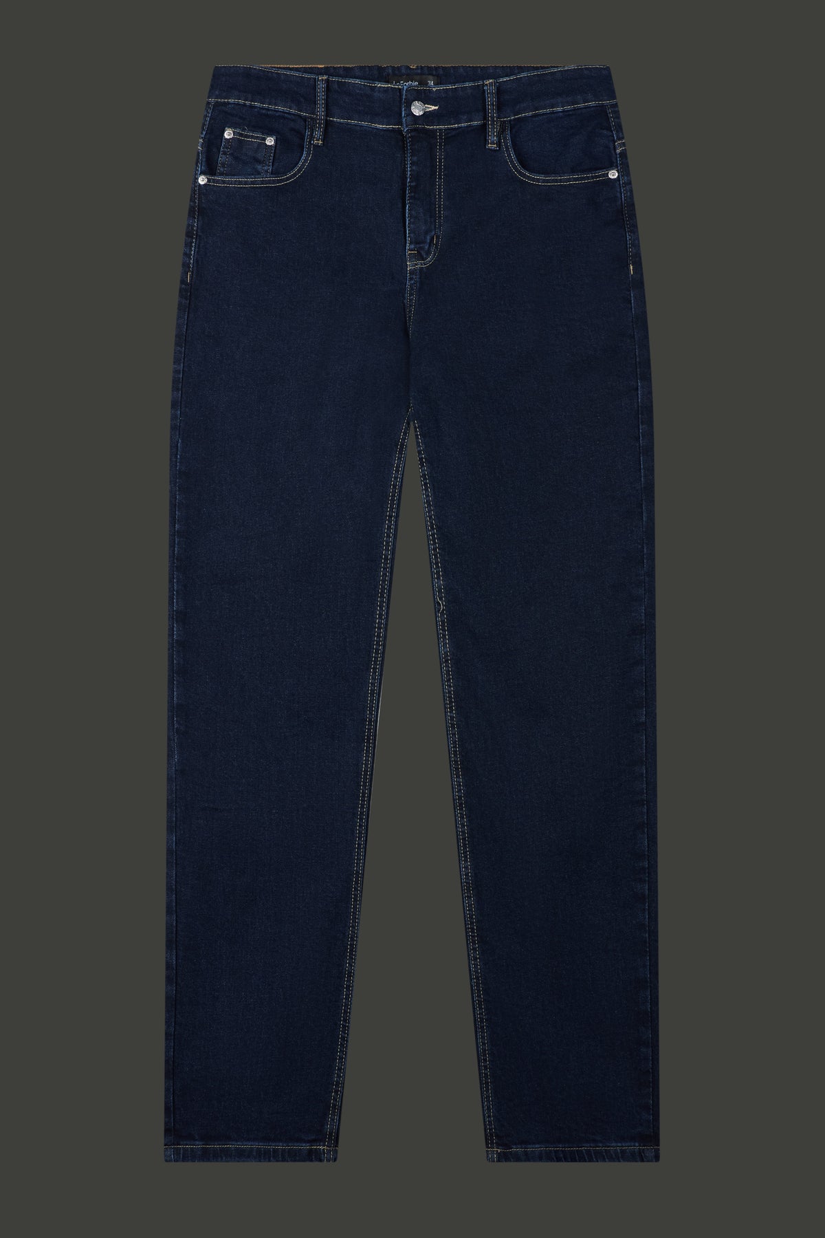 La Forbie Men's Slim Straight Rigid Jeans