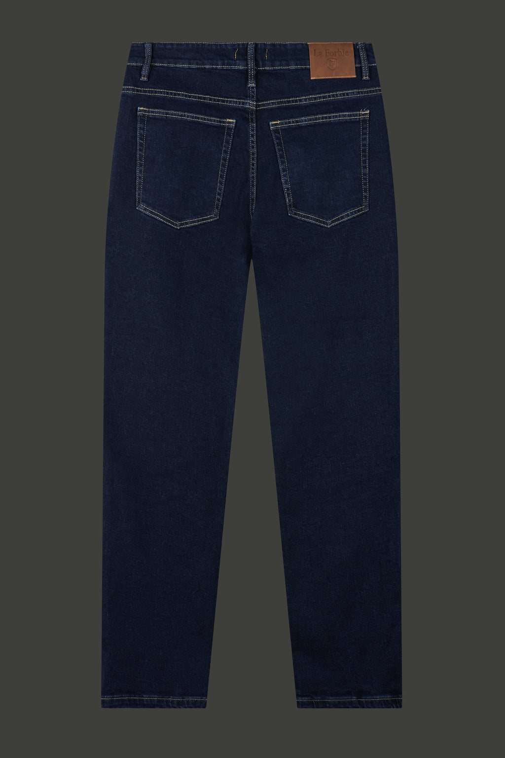 La Forbie Men's Slim Straight Rigid Jeans
