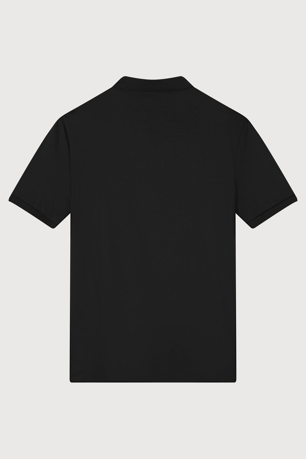 La Forbie Men’s Polo with Flat-Knit Collar