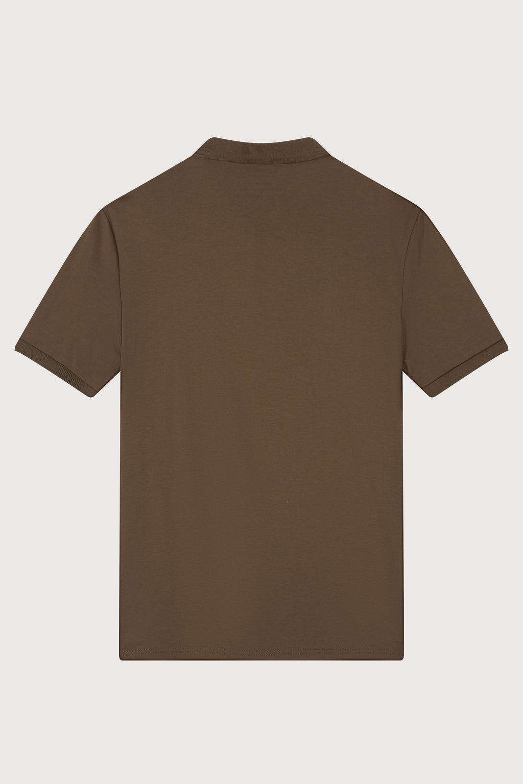La Forbie Men’s Polo with Flat-Knit Collar