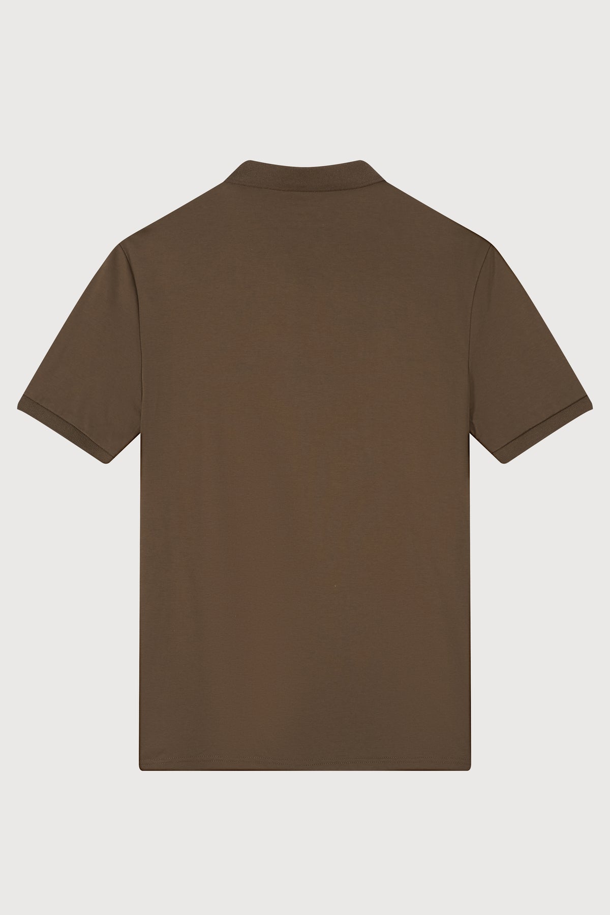 La Forbie Men’s Polo with Flat-Knit Collar