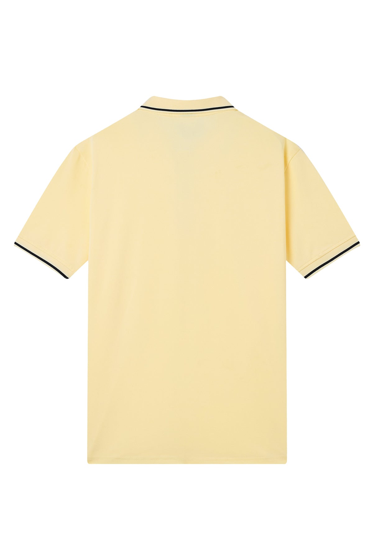 La Forbie Men’s Polo with Flat-Knit Collar