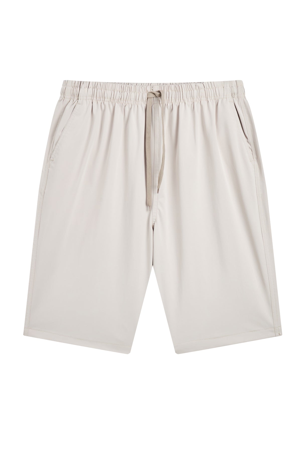 La Forbie Quần Short Nam Vải Dệt Trơn Co Giãn – Túi Sau Có Nắp, Phong Cách Casual