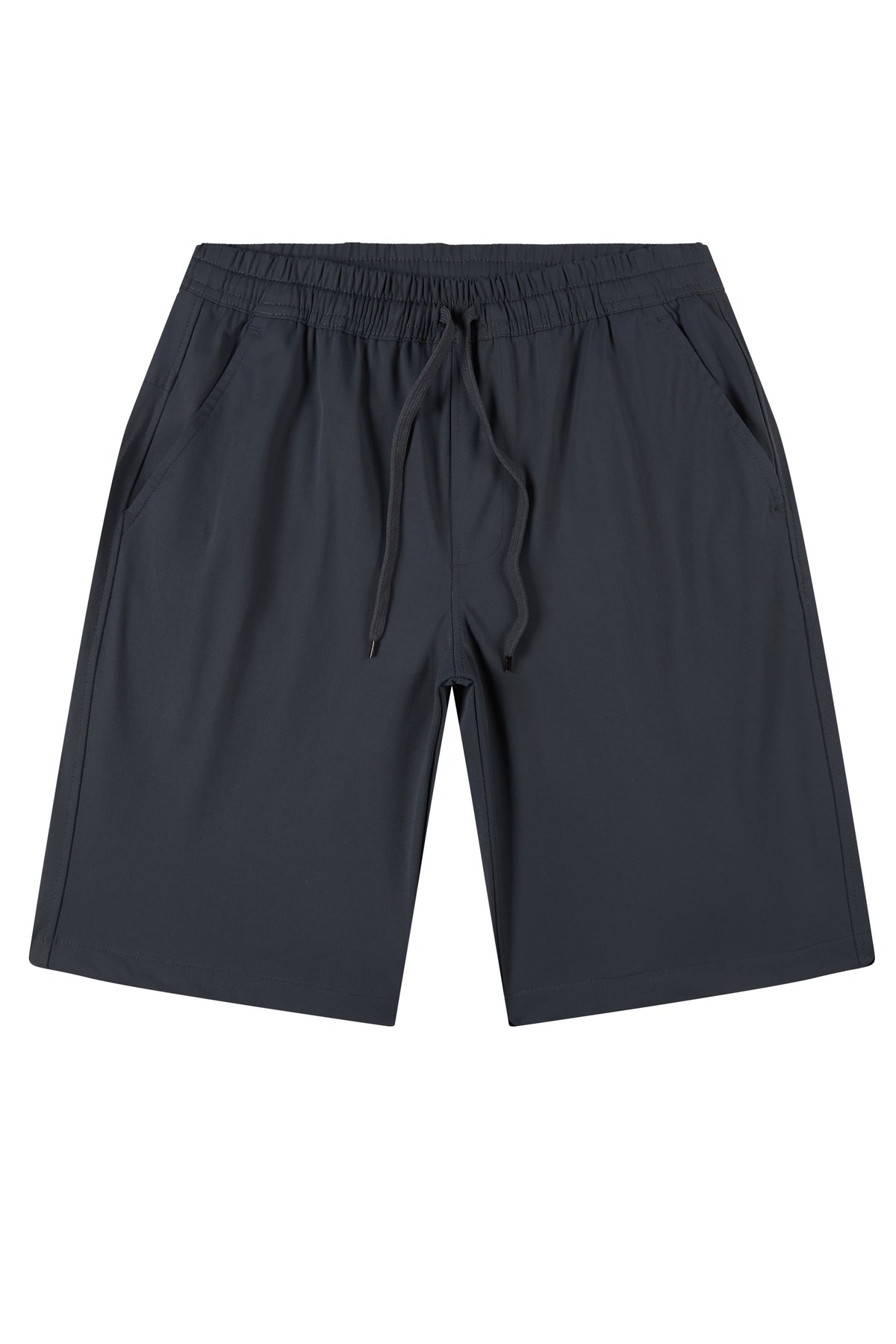 La Forbie Quần Short Nam Vải Dệt Trơn Co Giãn – Phong Cách Casual, Túi Mổ Sau