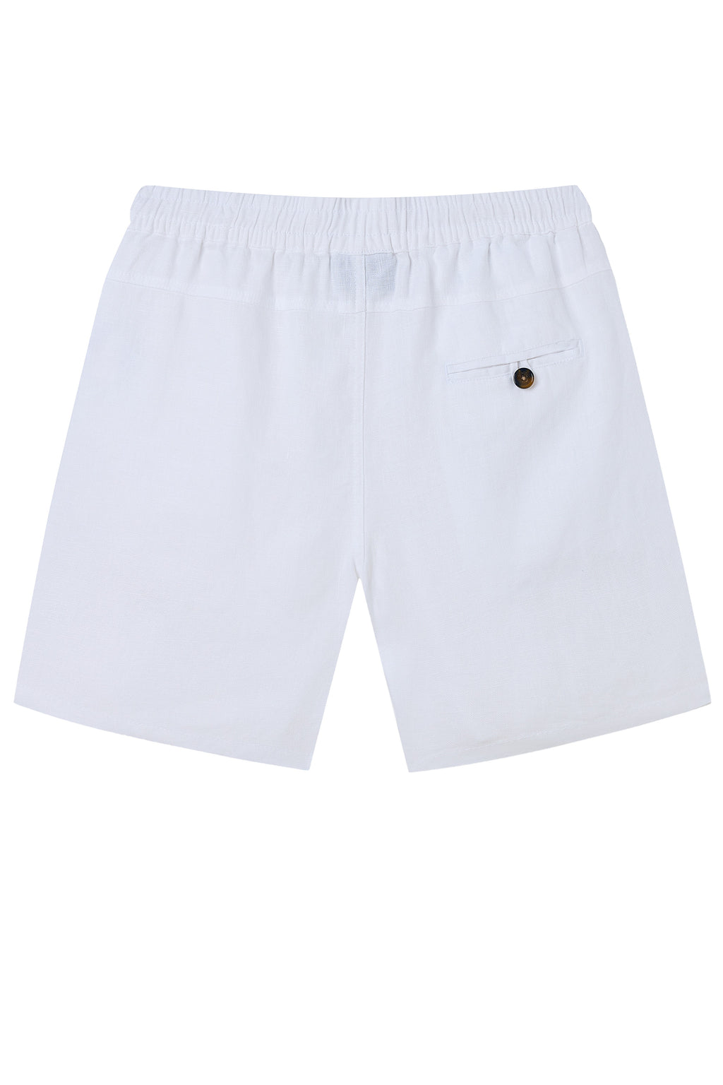 La Forbie Quần short casual nam vải linen, phối cầu mông sau, túi mổ sau
