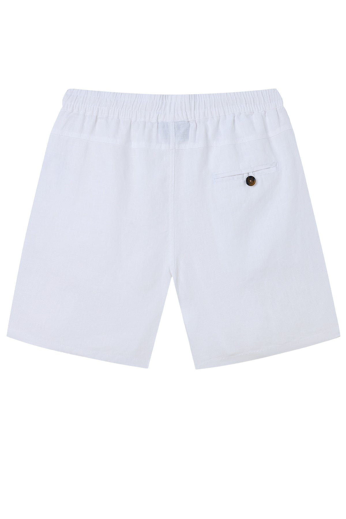 La Forbie Quần short casual nam vải linen, phối cầu mông sau, túi mổ sau