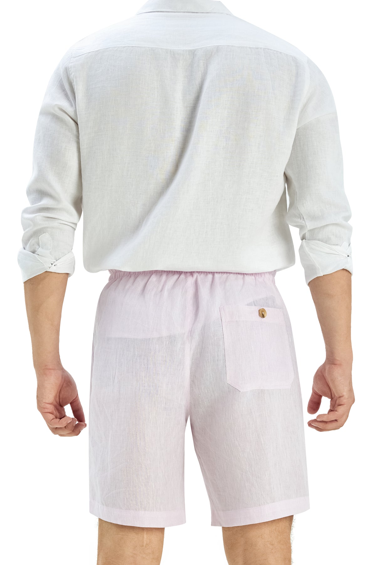 La Forbie Quần Short Linen Nam – Mát Mẻ, Thoải Mái, Thanh Lịch Tự Nhiên 