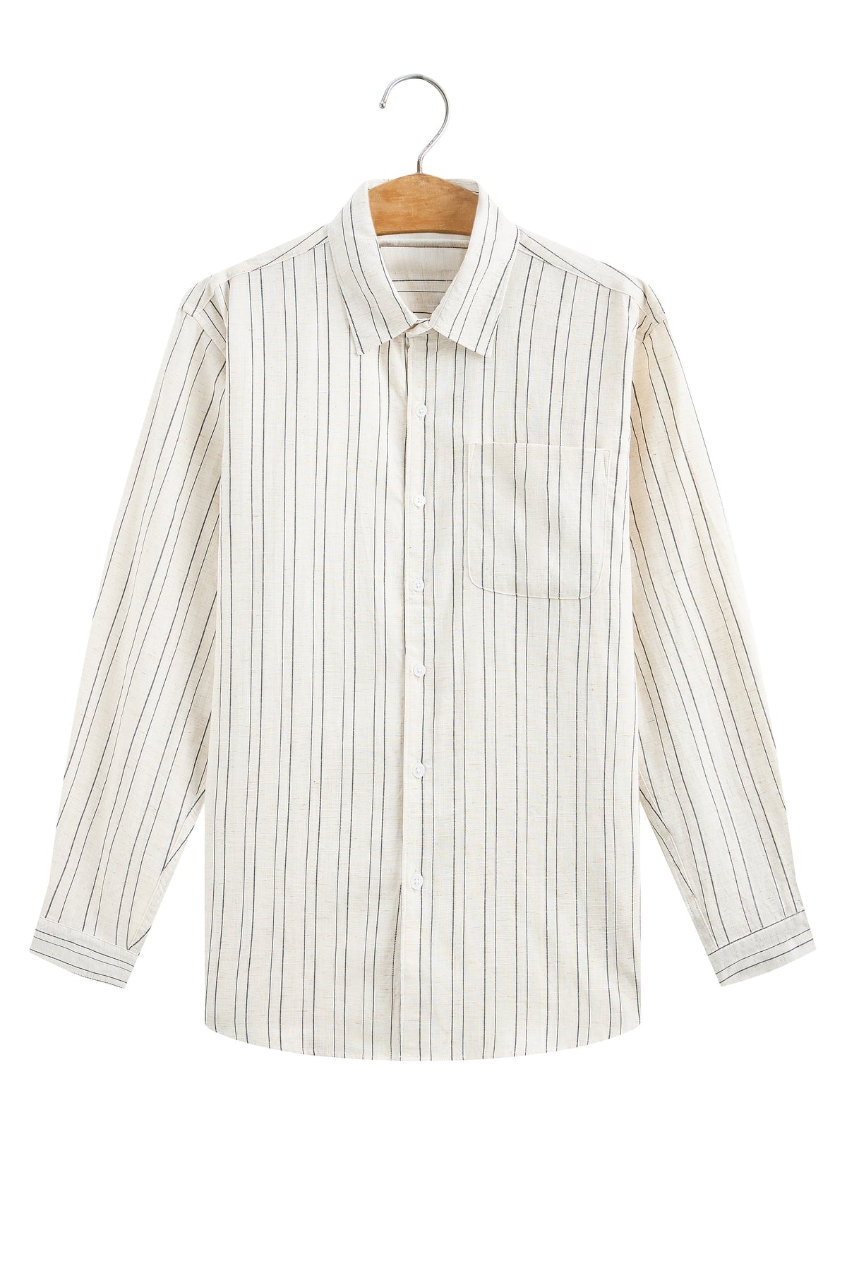 Áo Sơ Mi Nam Dài Tay Sọc Linen Cao Cấp La Forbie