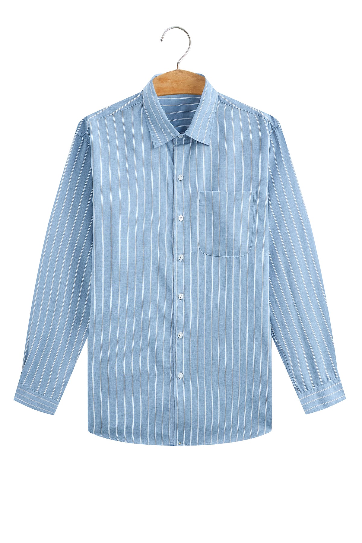 Áo Sơ Mi Nam Dài Tay Sọc Linen Cao Cấp La Forbie
