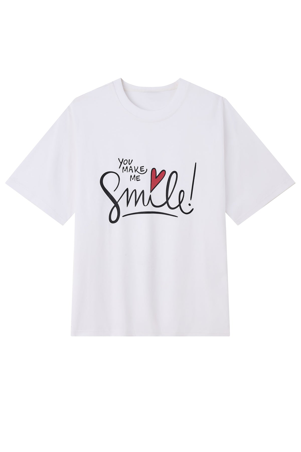 La Forbie Áo thun nam họa tiết in SMILE