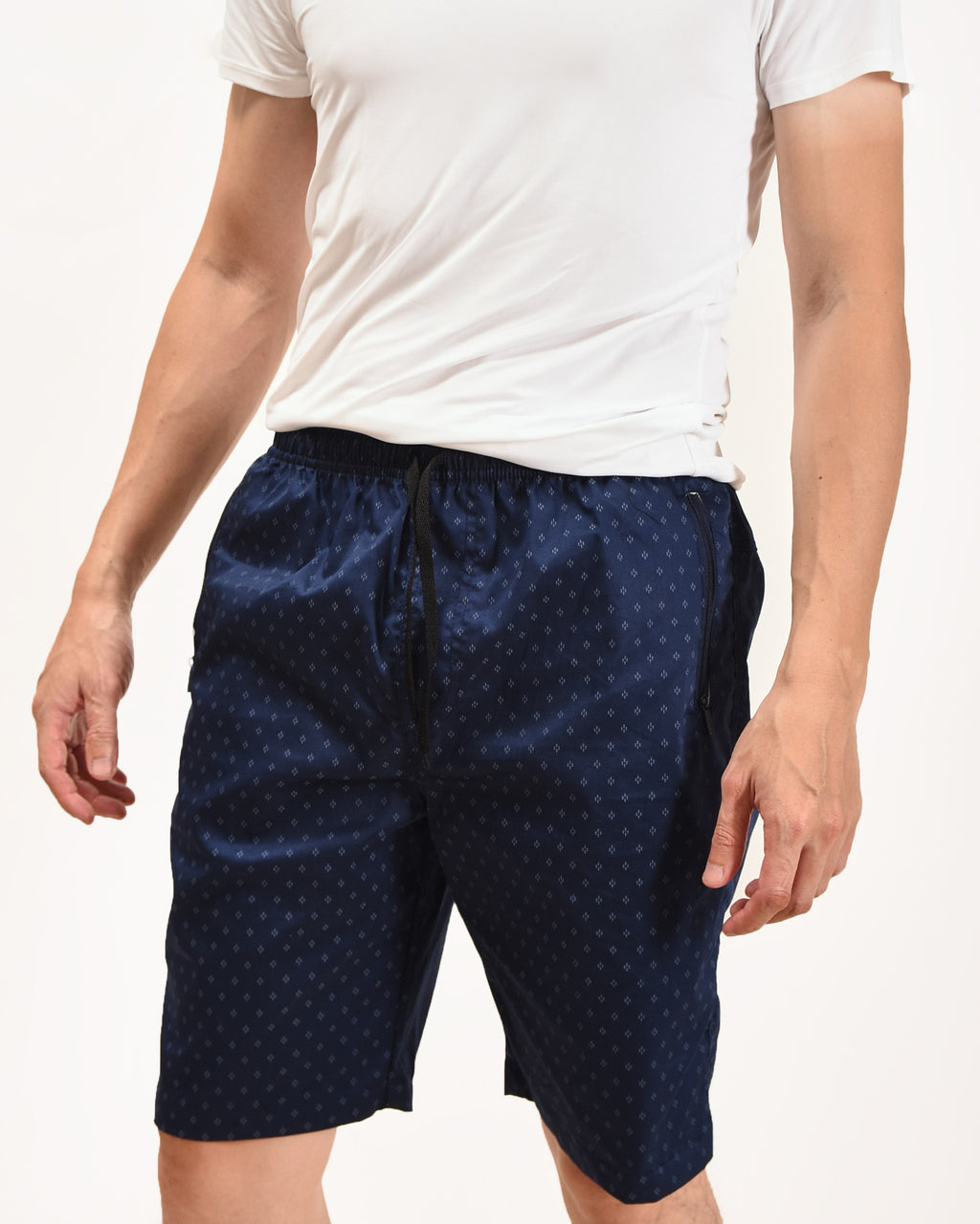 Zennio quần short nam casual túi trước khóa kéo đôi