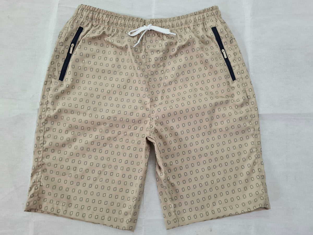 Zennio quần short nam casual túi trước khóa kéo đôi