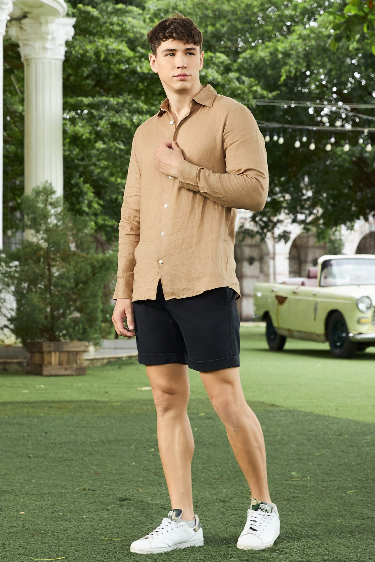 La Forbie Quần Short Chino Nam – Gọn Gàng, Mát Mẻ, Lịch Sự Mỗi Ngày 