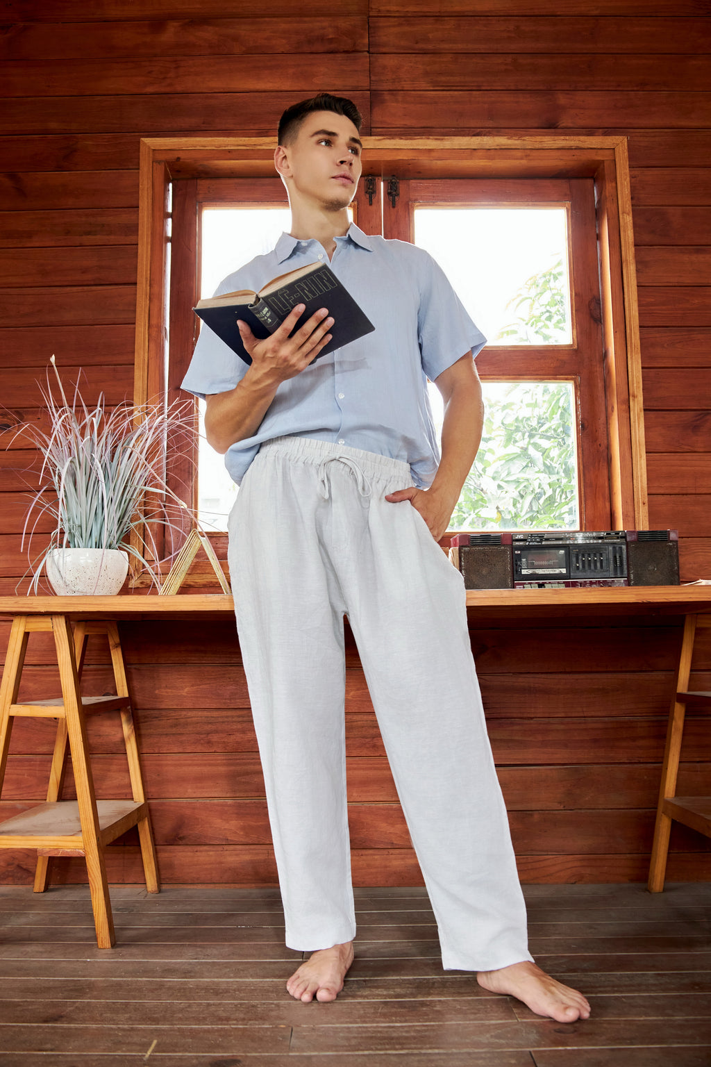 La Forbie Men’s Casual Linen Pants